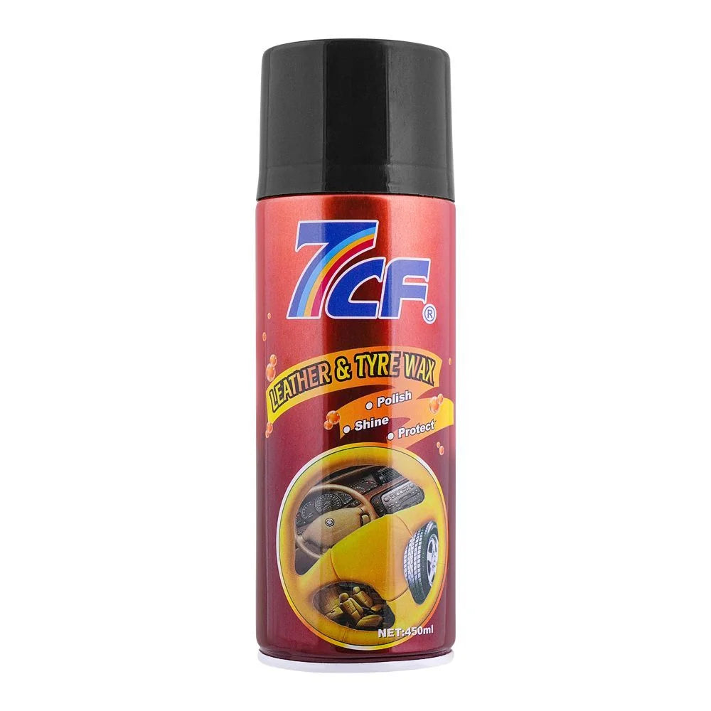 7CF LEATHER & TIRE WAX 450ML BROWN