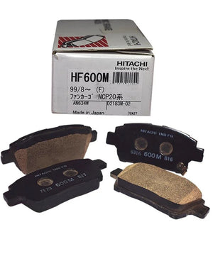 Hitachi Brake Pads HF600 Corolla 2004M Front