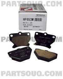 Hitachi Brake Pads HF653 Corolla 2004M Rear