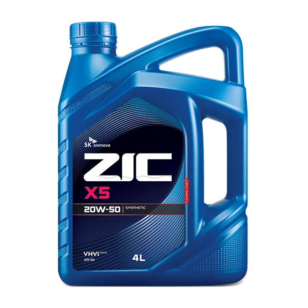 ZIC X5 20W-50 SYN HI-FLOW 4 LTR