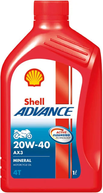 SHELL ADVANCE 4T 20W 40 1L