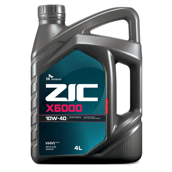 ZIC X6000 10W-40 SYN 4 LTR