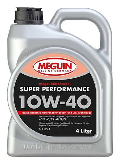 MEGUIN SUPER PERFORMANCE 10W 40 4 LTR